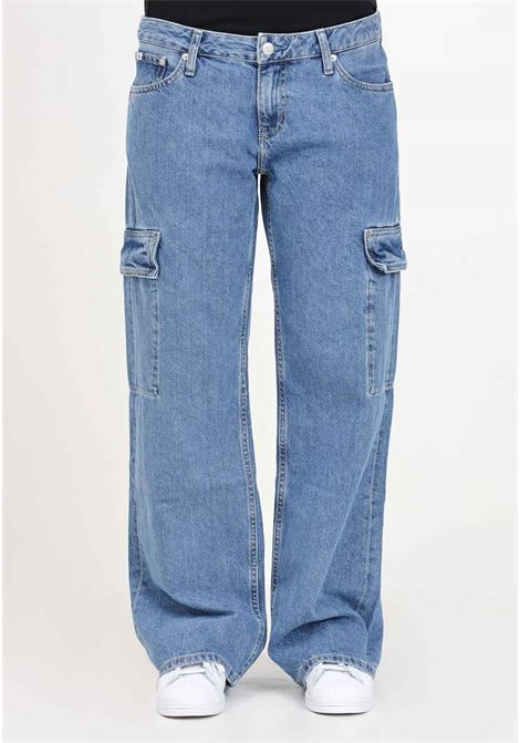 Women's medium cargo denim jeans CALVIN KLEIN JEANS | J20J2236881A41A4